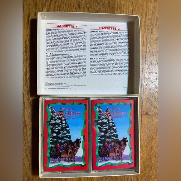 READERS DIGEST CHRISTMAS THROUGH THE YEARS  VINTAGE  AUDIO CASSETTE SET TAPES - Picture 9 of 9
